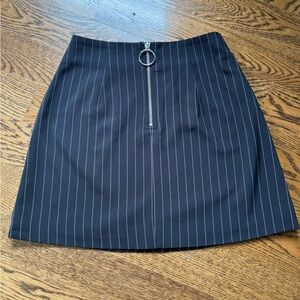 Tiger Mist Blue A-Line Mini Skirt for Work